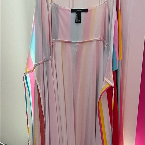 Striped Maxi Wrapped Dress - Picture 3 of 4